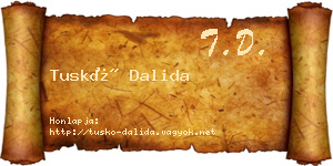 Tuskó Dalida névjegykártya